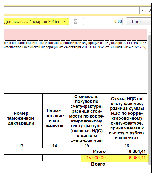 Счета фактуры не попадают в книгу покупок в 1с