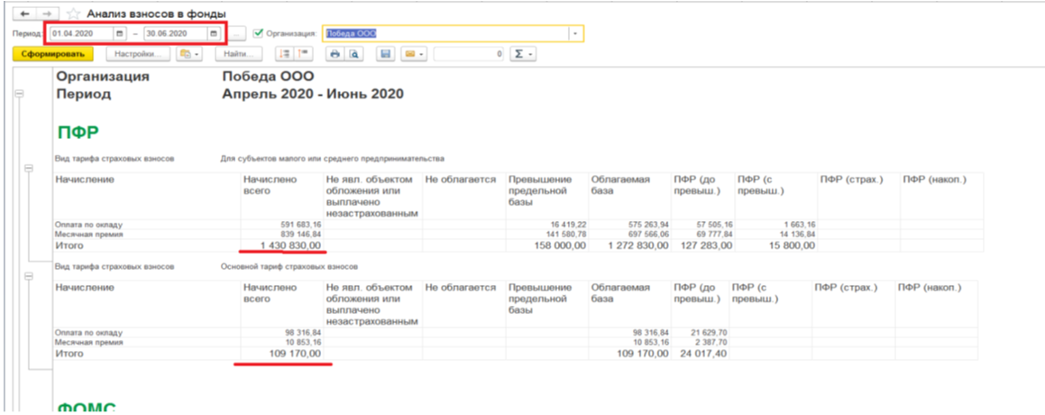 Перерасчет рсв 2023. Анализ взносов в фонды 1с. Анализ страховых взносов. Анализ взносов в фонды по сотрудникам в 1с 8.3 ЗУП. В 1с отчет анализ взносов в фонды.